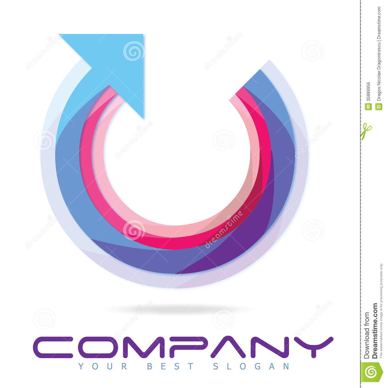Circle with Arrow Logo Circle with Arrow Logo