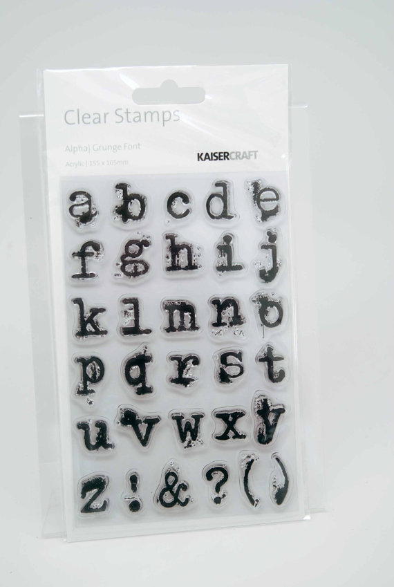Clear Alphabet Stamps