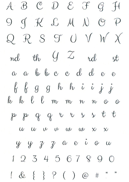 Clear Alphabet Stamps