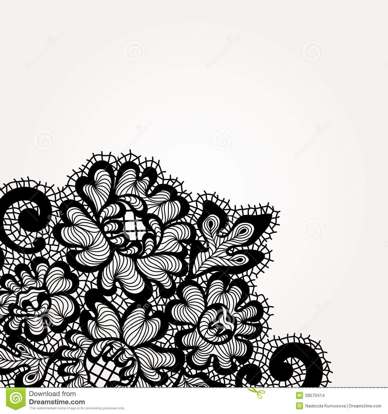 Corner Lace Vector