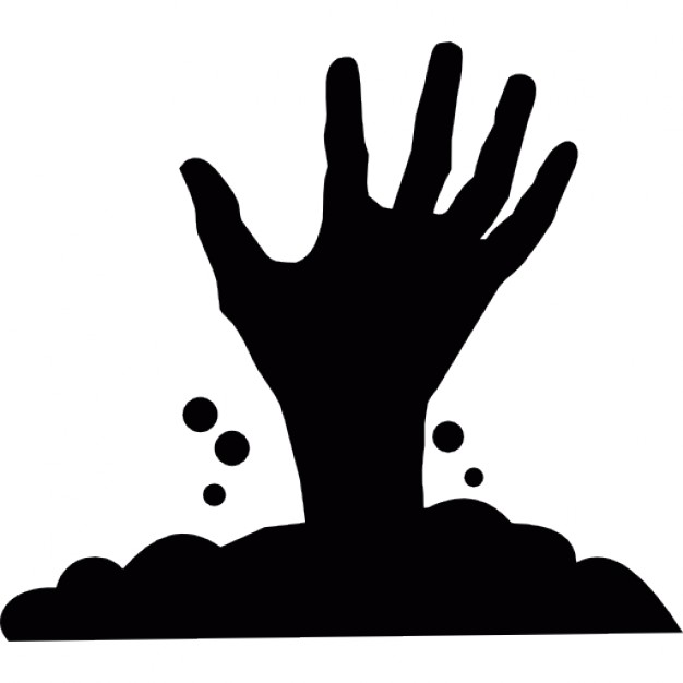 Creepy Halloween Hand Template