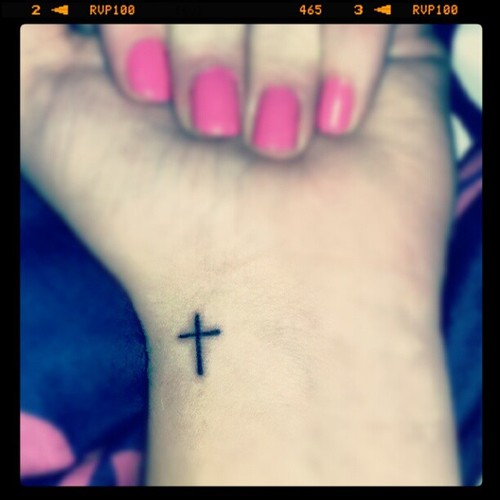 Cross Wrist Tattoos Tumblr