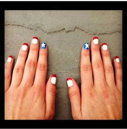 Cute 4th of July Nail Design