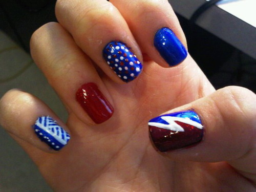 Cute 4th of July Nail Design