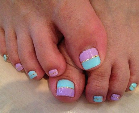 14 Cute Easy Toenail Designs Images