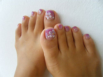 Cute Gel Toe Nail Designs