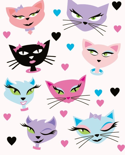 Cute Kitten Cartoon Cat