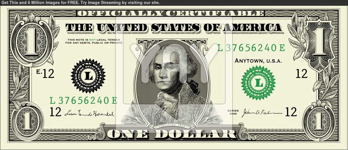 Dollar Bill Vector Art