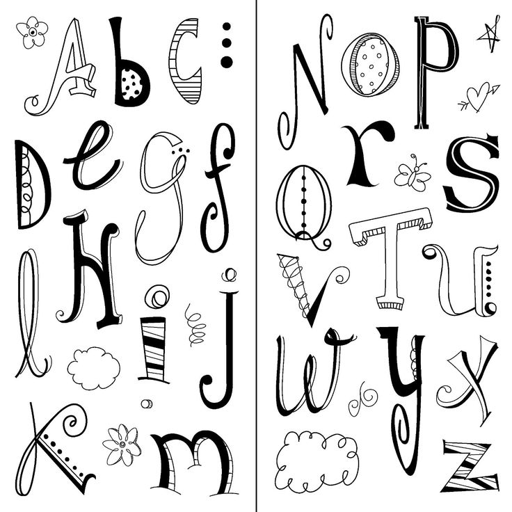 Doodle Alphabet Letters