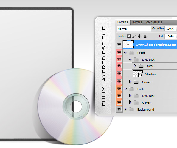 DVD Cover Template PSD