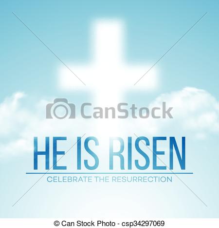 Easter He Is Risen Clip Art