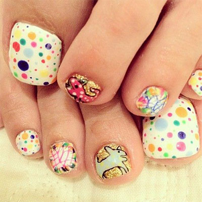 Easter Toe Nail Designs