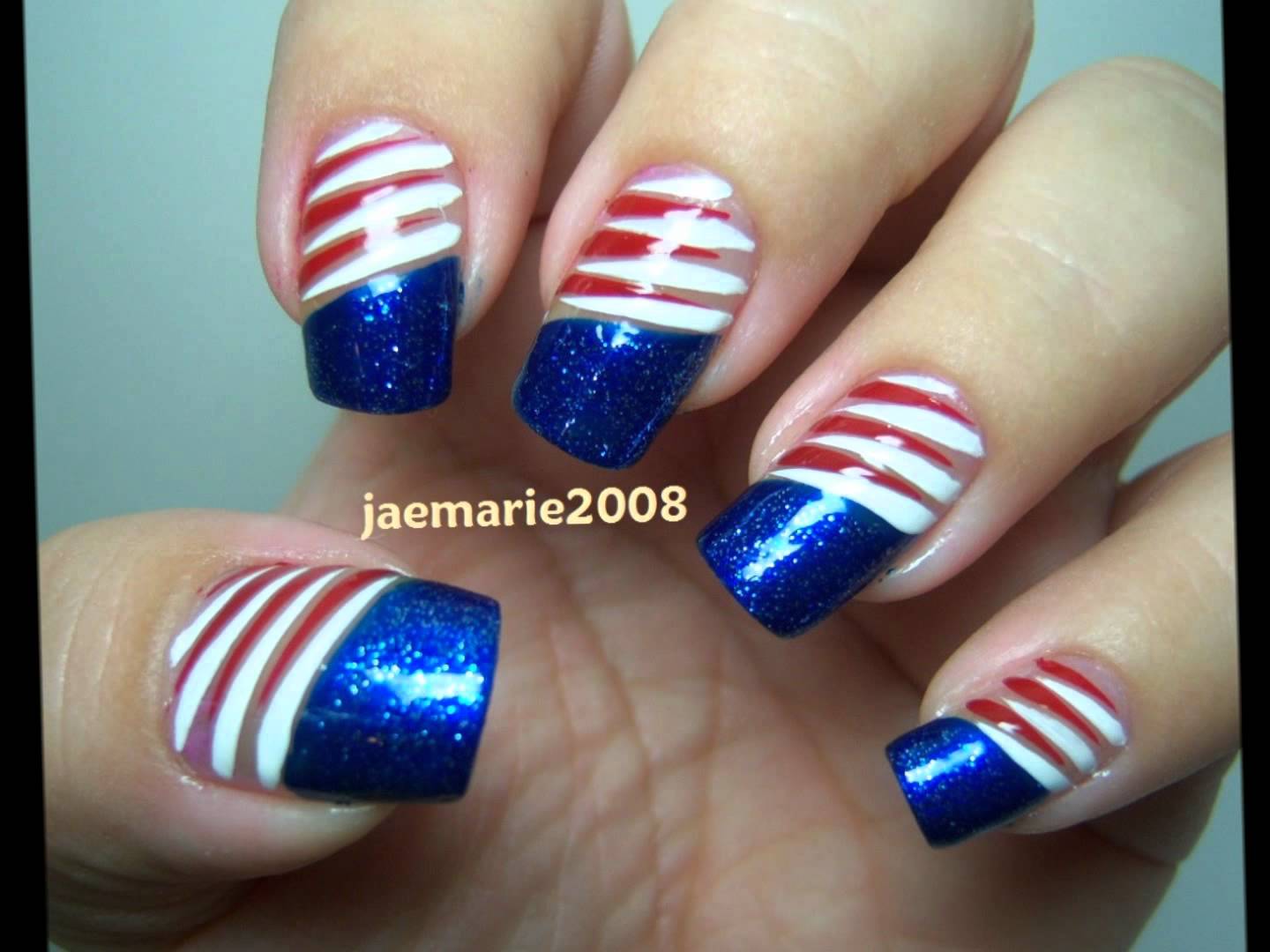 Easy 4th of July Nail Designs