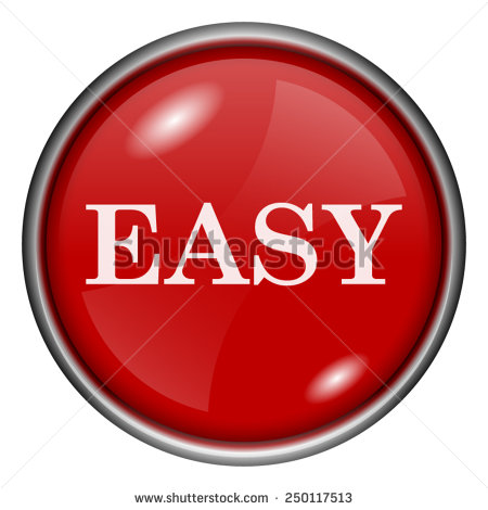 Easy Button Icon Vector Image