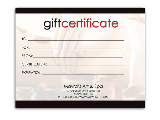Editable Gift Certificate Template Word