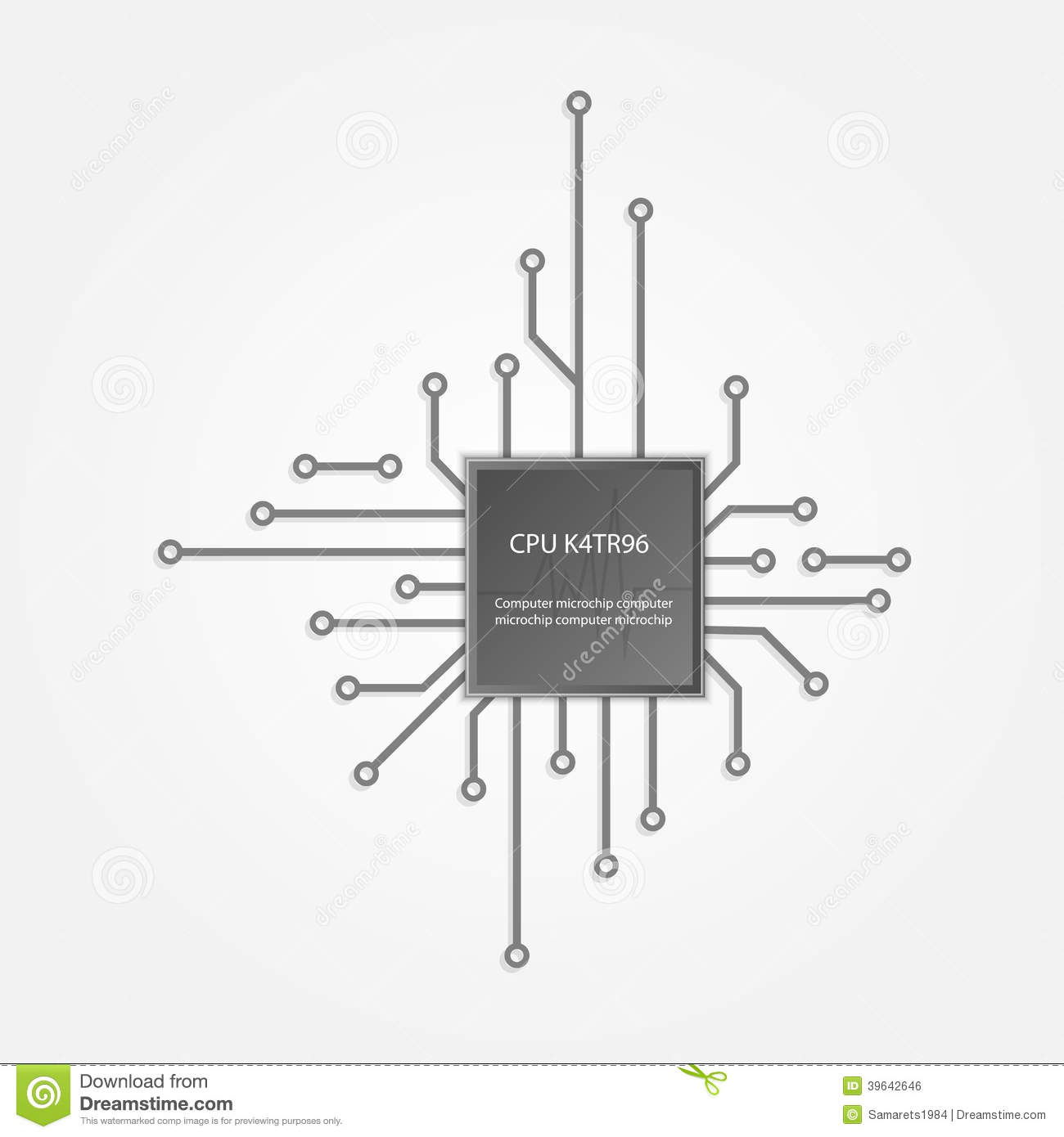 Electronic Chip Icons