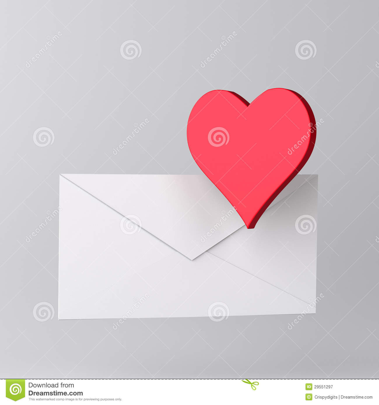 Envelope Icon with Heart