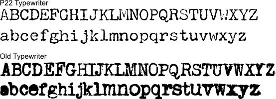 Fonts That Look Like Old Typewriter