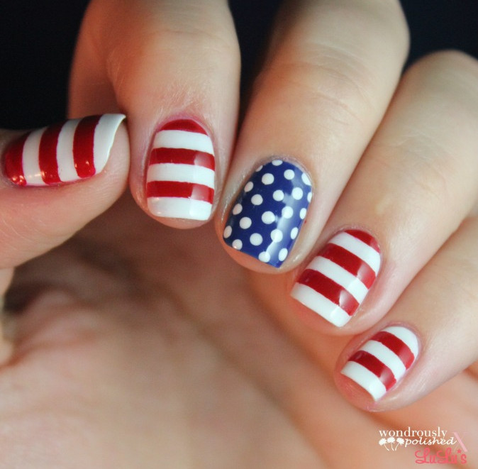 Fourth of July Easy Nail Designs