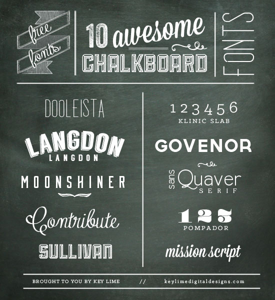 Free Chalkboard Fonts Free Chalkboard Fonts