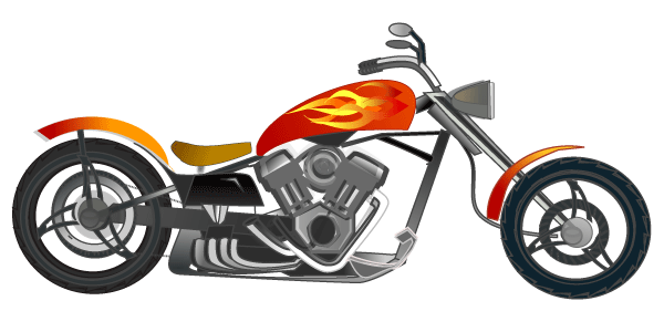 Free Chopper Motorcycle Clip Art
