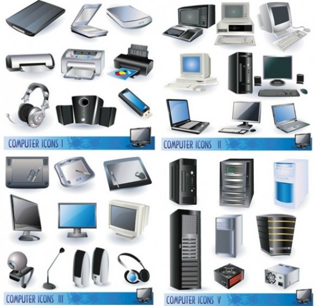 Free Computer Vector Icon Free Computer Vector Icon