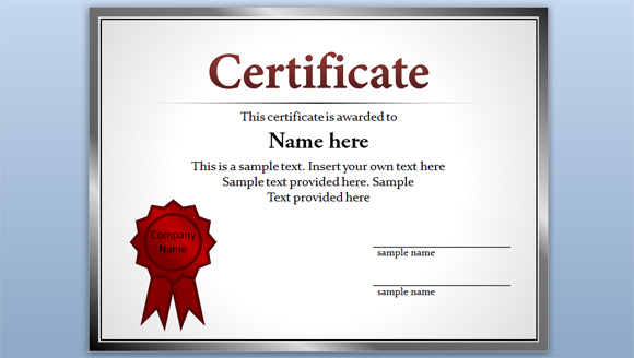 Free Editable Certificate Templates
