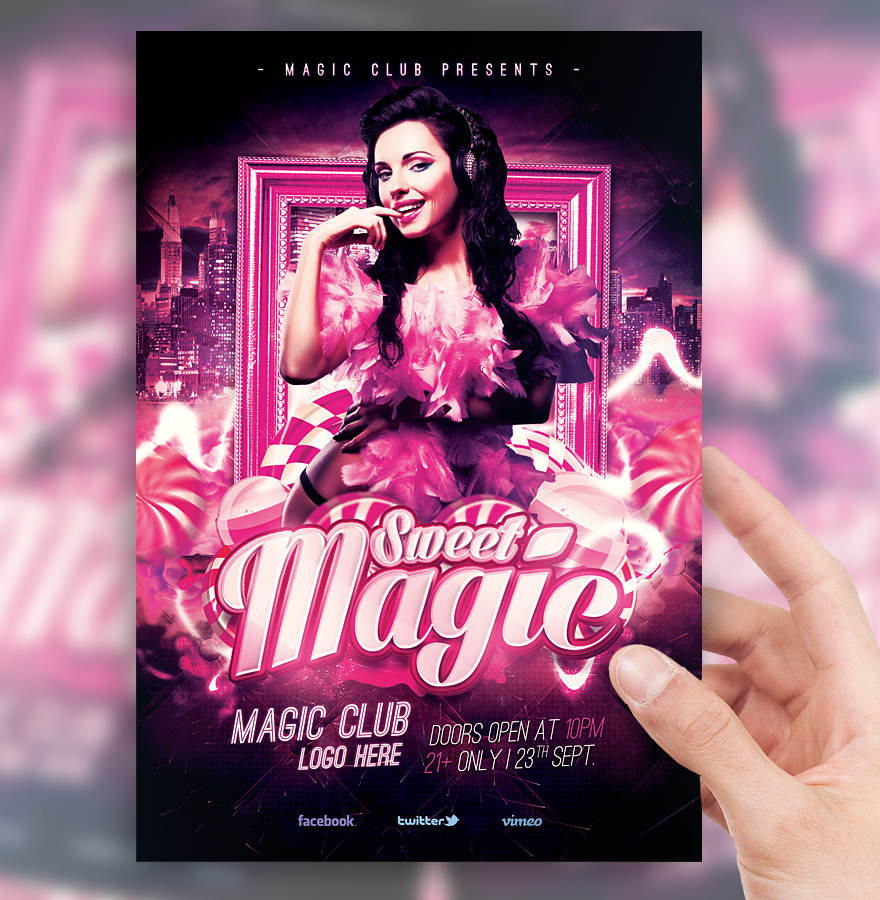 Free Magic Birthday Flyer