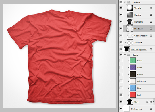 Free Photoshop T-Shirt Template
