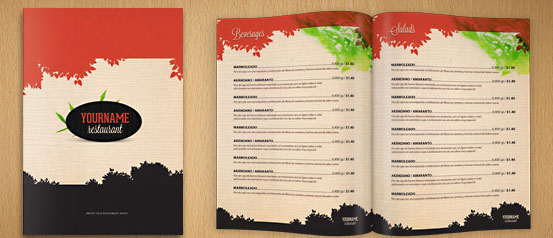 Free Psd Restaurant Menu Template