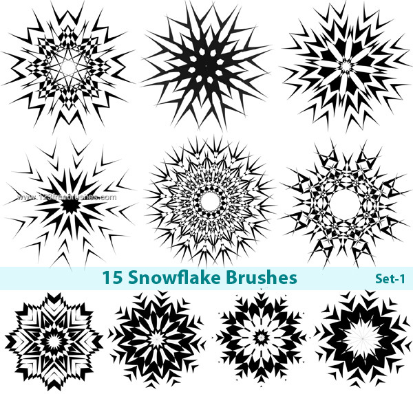 Free Snowflake Photoshop Brushes