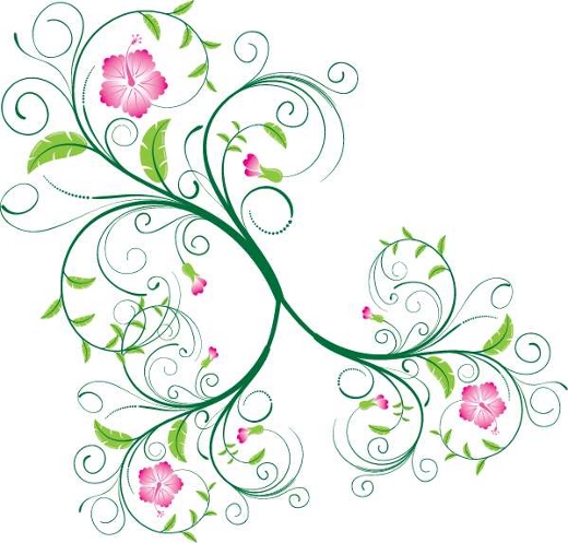 Free Vector Floral Swirl