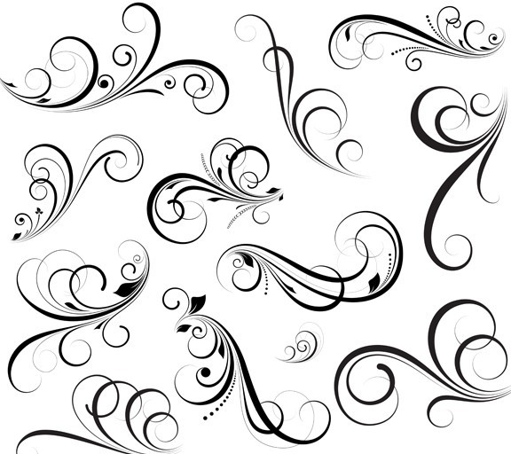 Free Vector Swirl Designs