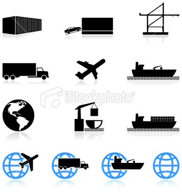 Freight Shipping Vector Icon