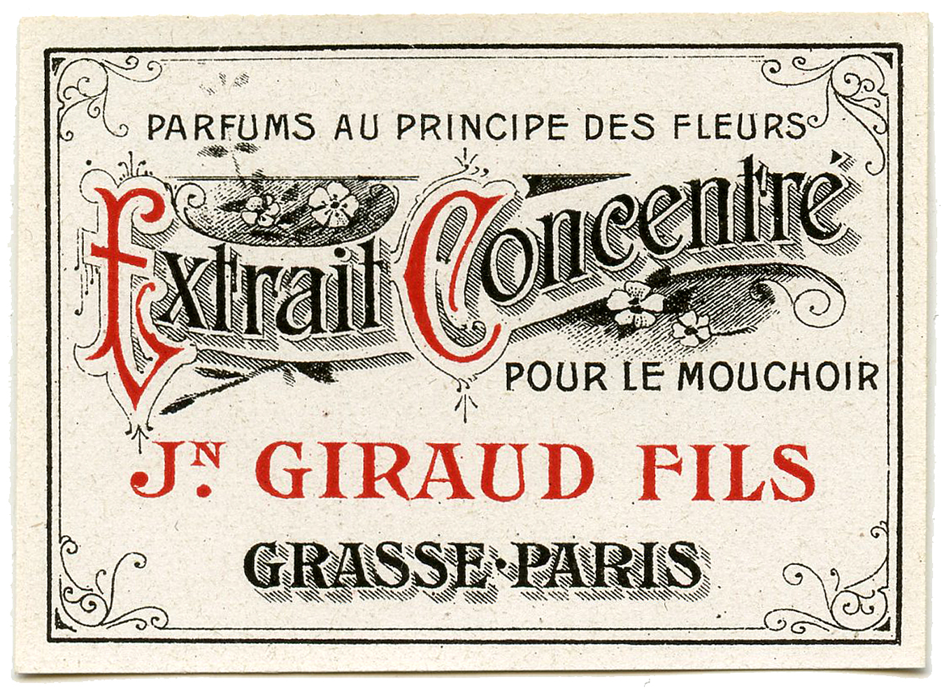 French Vintage Label Graphic