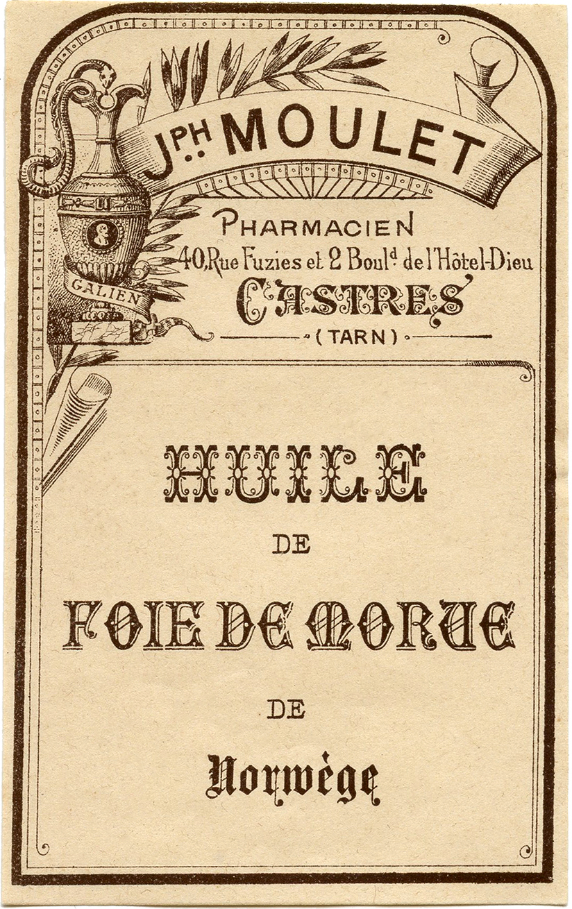 French Vintage Pharmacy Label