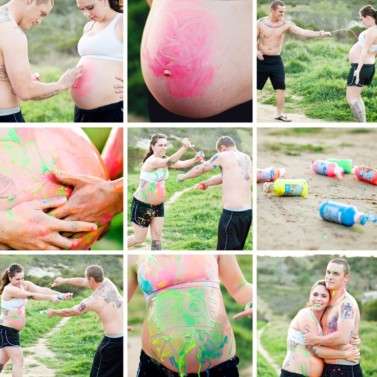 Funny Maternity Photography Outdoors