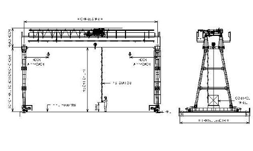 Gantry Crane Drawing