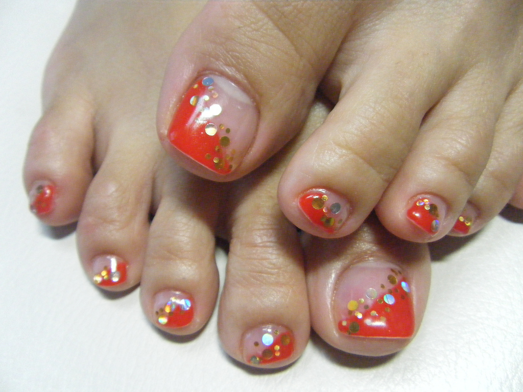 Gel Nail Pedicure Designs