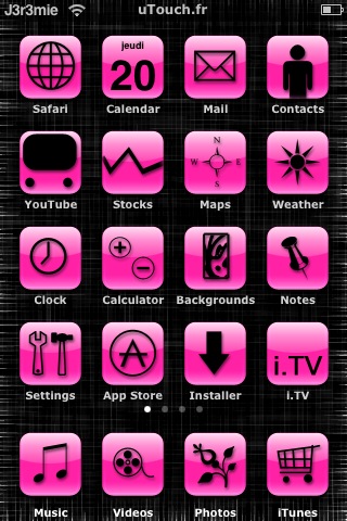 Girly iPhone Winterboard Themes
