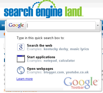 Google Desktop Search Toolbar