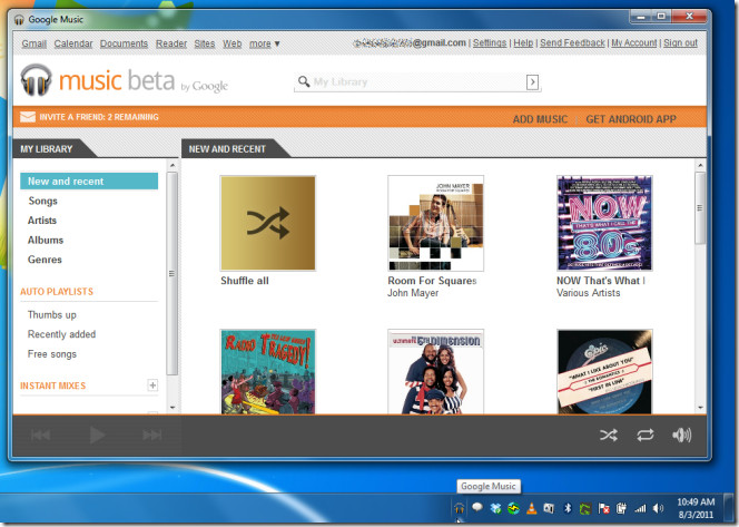 Google Music Player