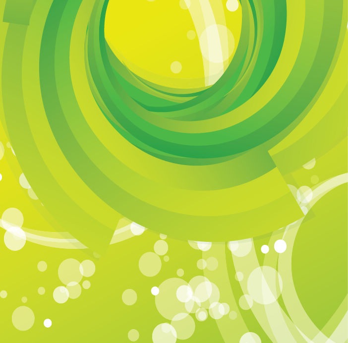 Green Swirl Background Vector Free