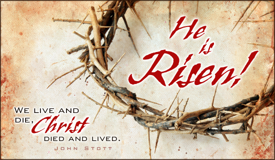 He Is Risen Happy Easter Clip Art