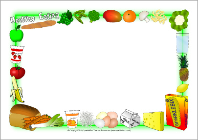 Healthy Food Page Border