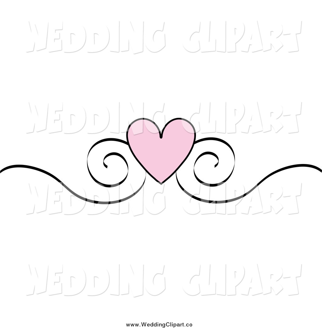 Heart Scroll Border Clip Art