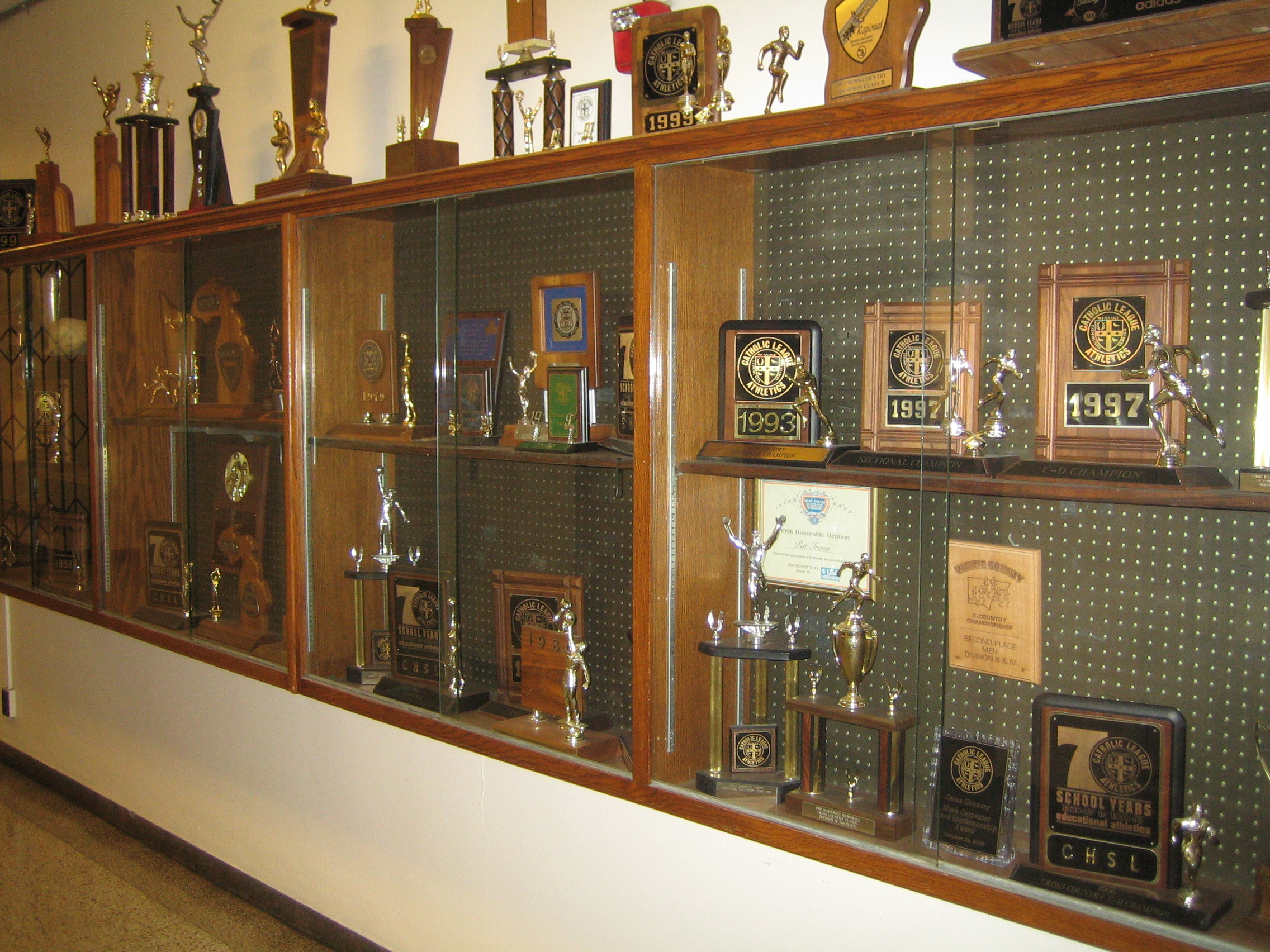 High School Trophy Cases