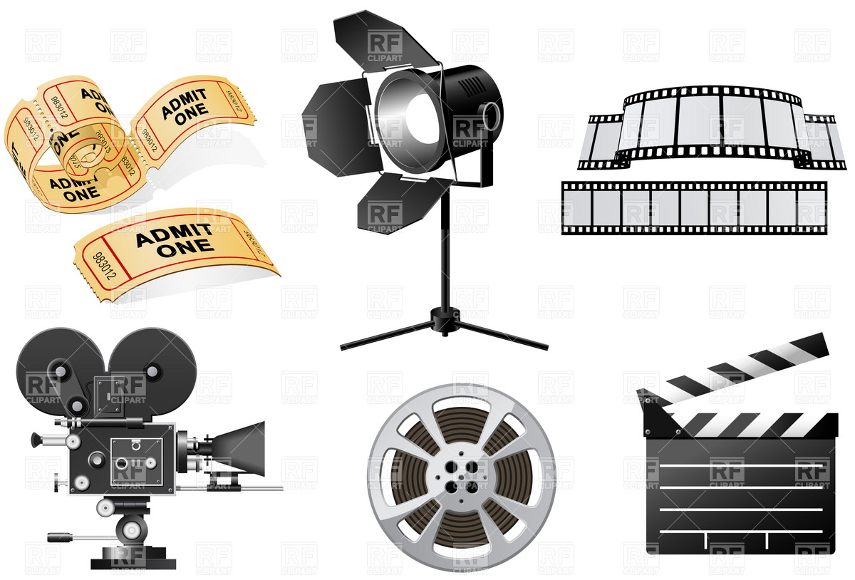 Hollywood Movie Camera Clip Art