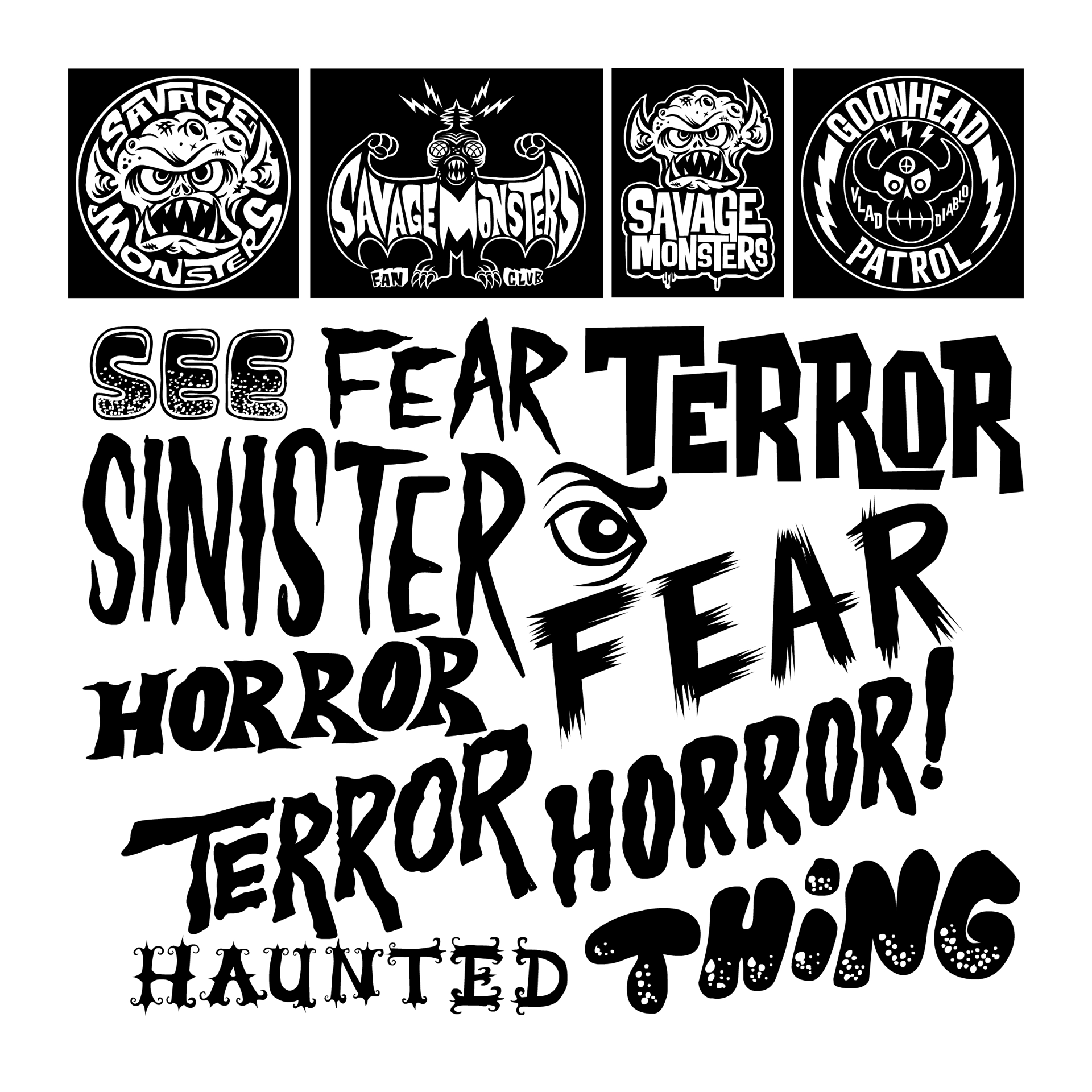 13 Vintage Horror Fonts Images