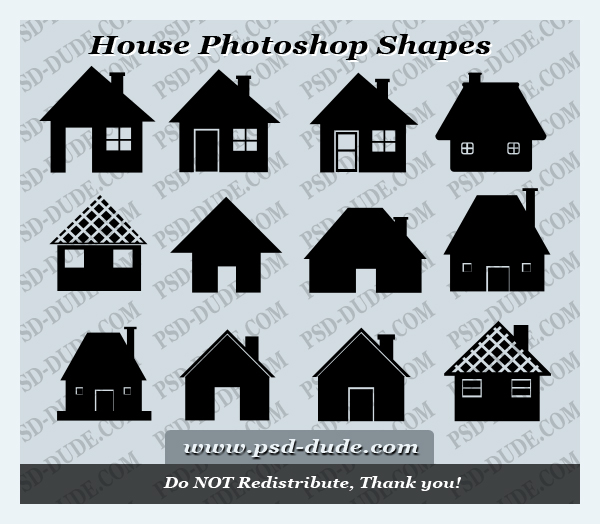 House Shape Photoshop Brush House Shape Photoshop Brush